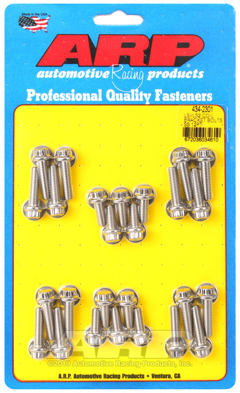 S/S Coil Bracket Bolt Kit - 12pt. LS1/LS2