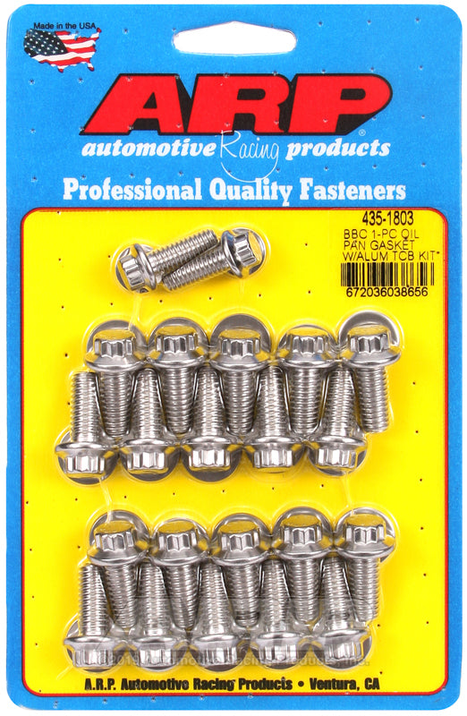 BBC S/S Oil Pan Bolt Kit 12pt.