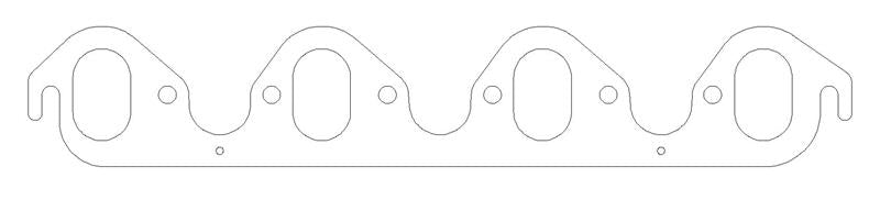 MLS Exhaust Gasket - BBF 1.250 x 2.080 Oval Port