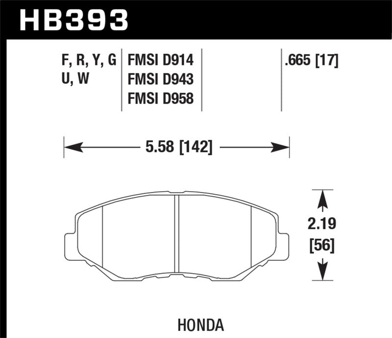 BRAKE PAD 02-20 HONDA FRONT
