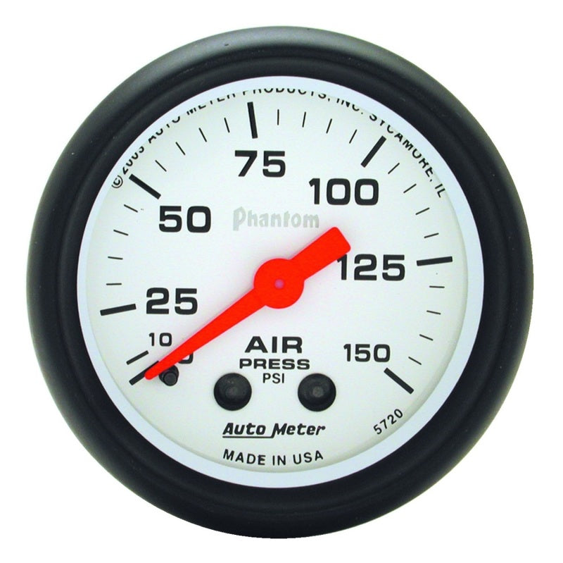 2-1/16 Phantom Air Press. Gauge 0-150psi