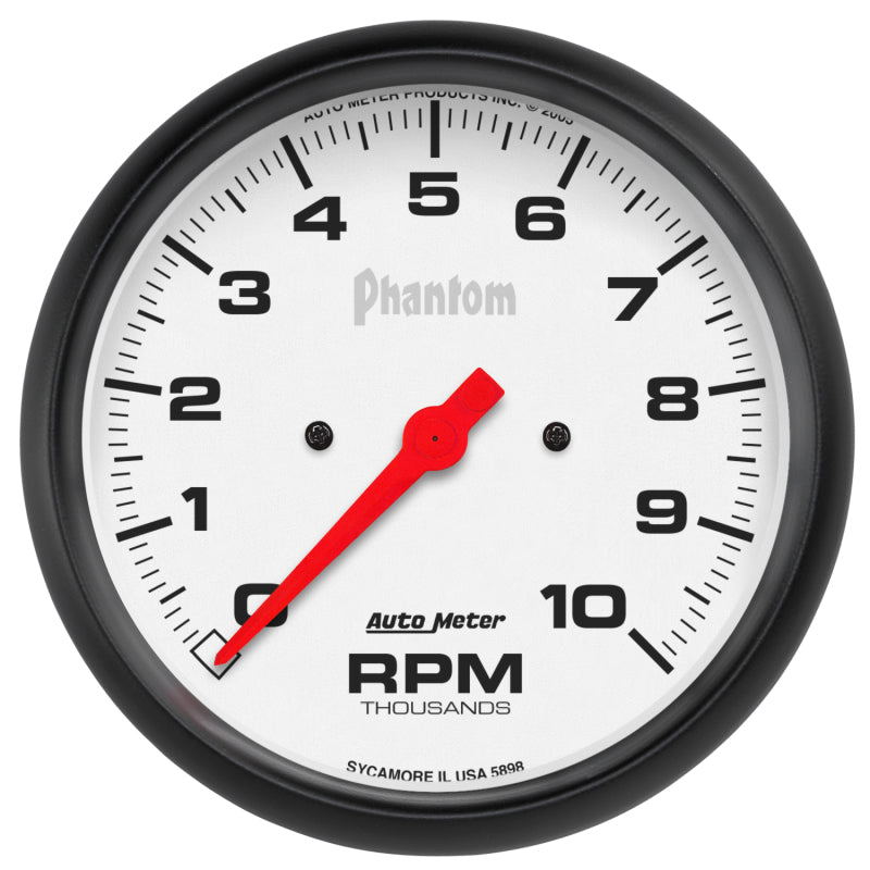 5in Phantom In-Dash Tach 10000 RPM