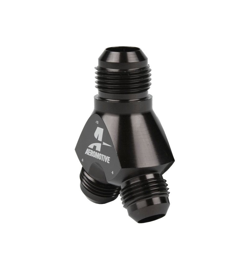 Y-Block Fitting - 10an to 2 x -8an
