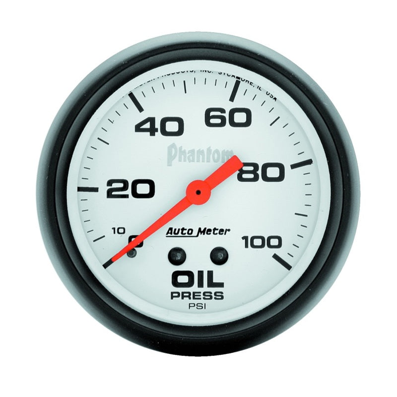 2-5/8in Phantom Oil Pressure Gauge 0-100psi