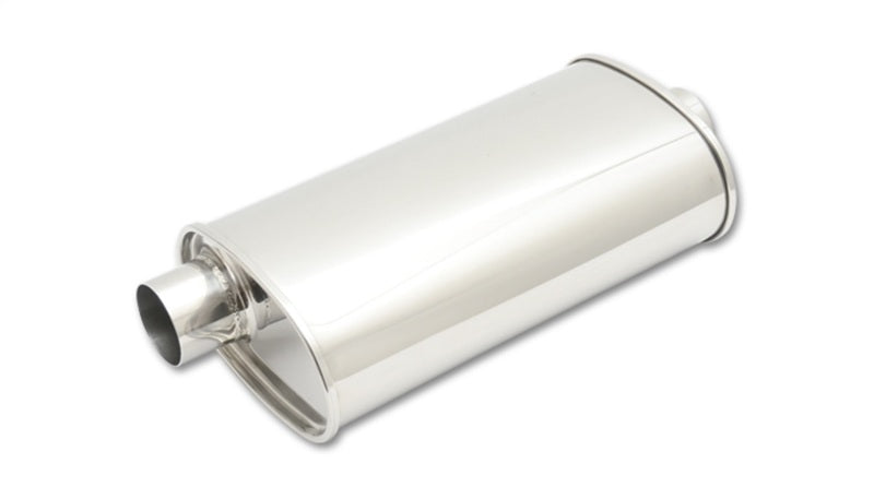 S/S Oval Muffler 2-1/2in In 2-1/2in Out- Offset C