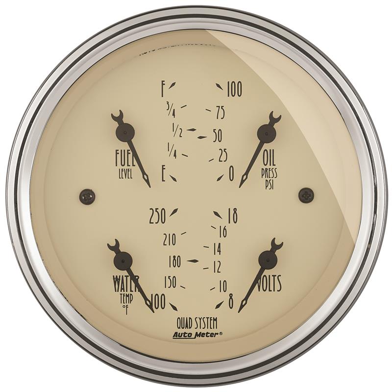 3-3/8in A/B Quad Gauge