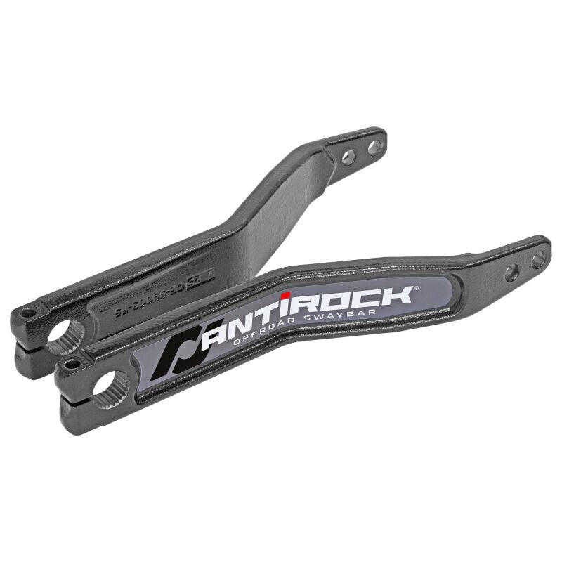 RockJock Antirock Forged 4140 Chromoly Sway Bar Arms 15in Long 2.5in Offset w/ Stickers - Pair