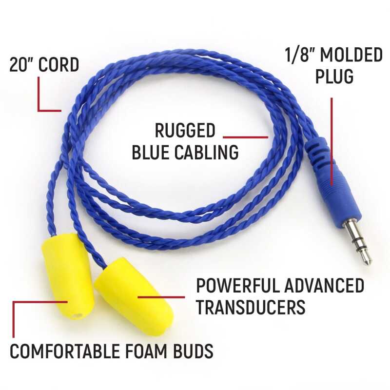Earbud Foam Alphabud Stereo Speakers