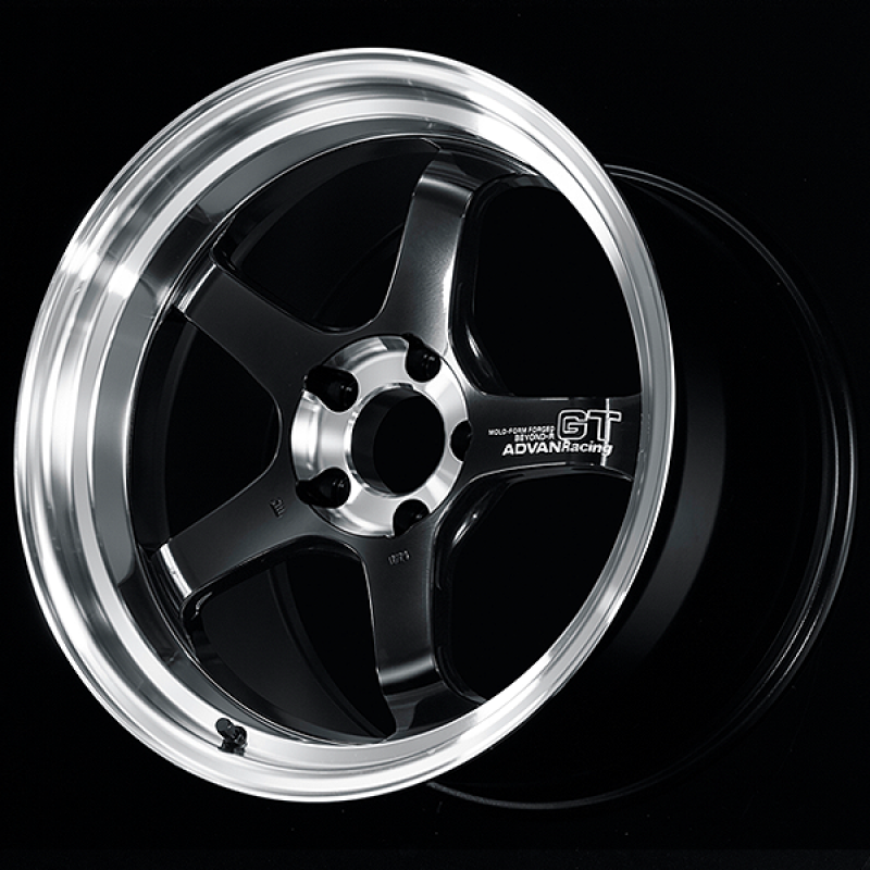 Advan GT Beyond-R 18X10.0 / +35 Off / 5x114.3 BC / 73mm Bore / Diamond Cut and Dark Platinum Black
