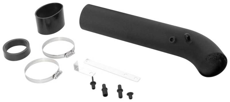 Universal Air Intake Tube Aluminum Black