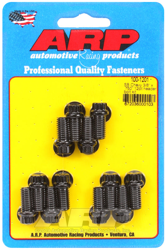 Header Bolt Kit - 12pt. 3/8 x .750 UHL (12)