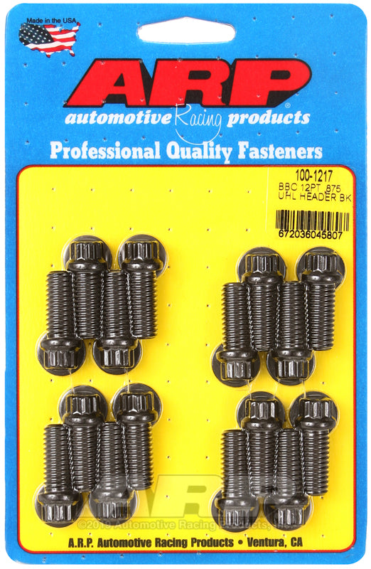 Header Bolt Kit - 12pt. 3/8 x .850 UHL (16)