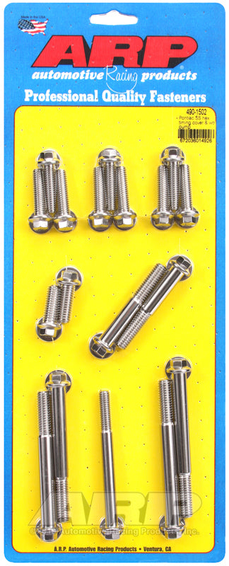 Pontiac S/S Timing Cover Bolt Kit 6pt.
