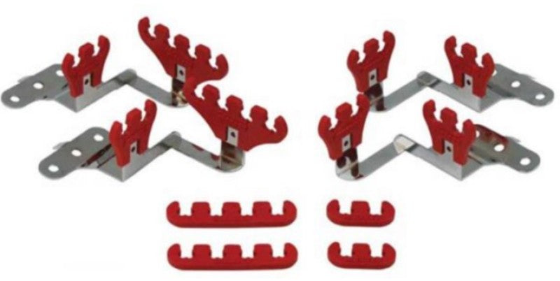 Red Wire Loom Kit For SBC Center Bolt V/C