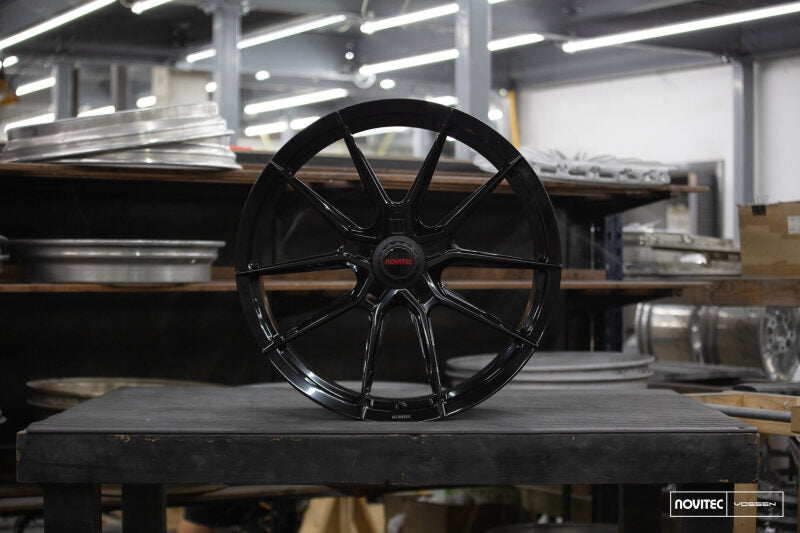 Vossen x Novitec NF10 21x9.5in - 5x114.3 BP - ET28 - Gloss Black Ferrari SF90 Front Wheel