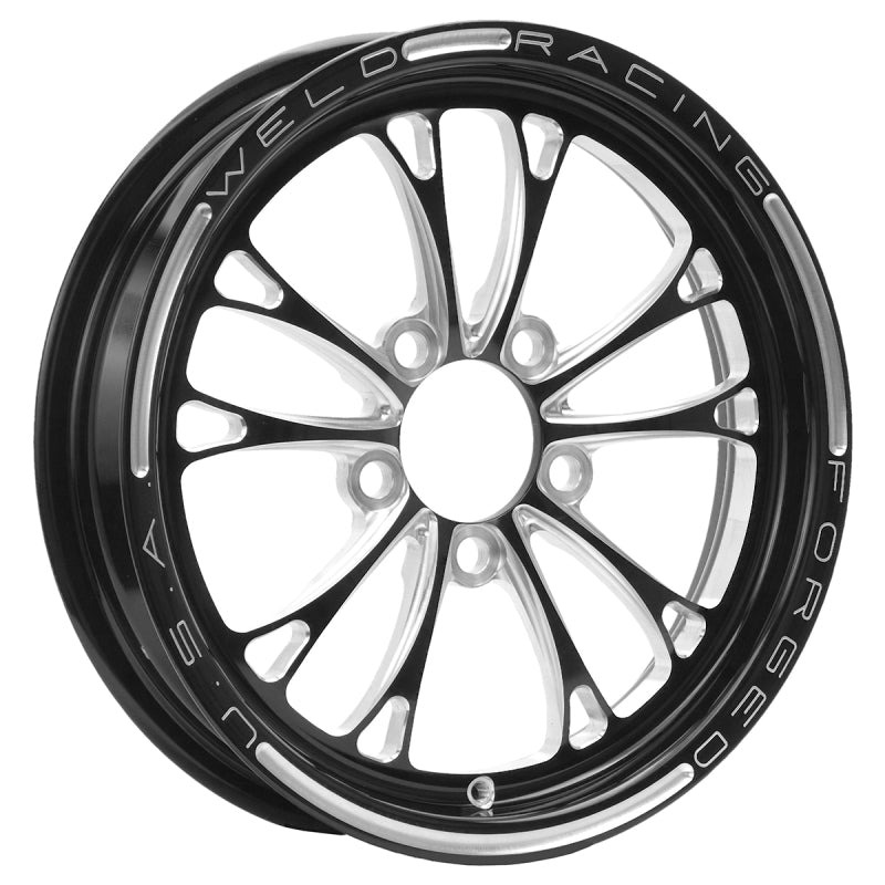 V-Series Frnt Drag Wheel Blk 15x3.5 5x4.75BC 2.25