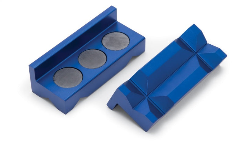 Billet Alum Vice Jaws Blue Anodized