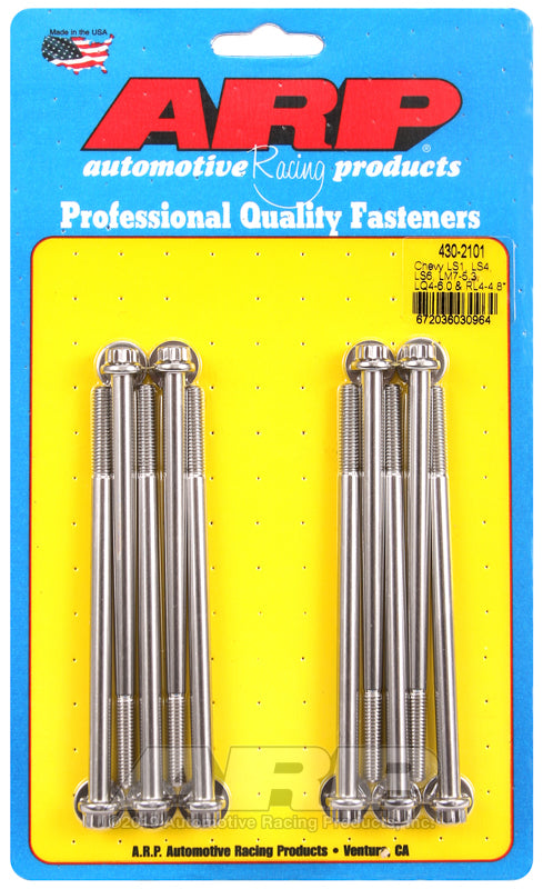 GM LS S/S Intake Bolt Kit 12pt