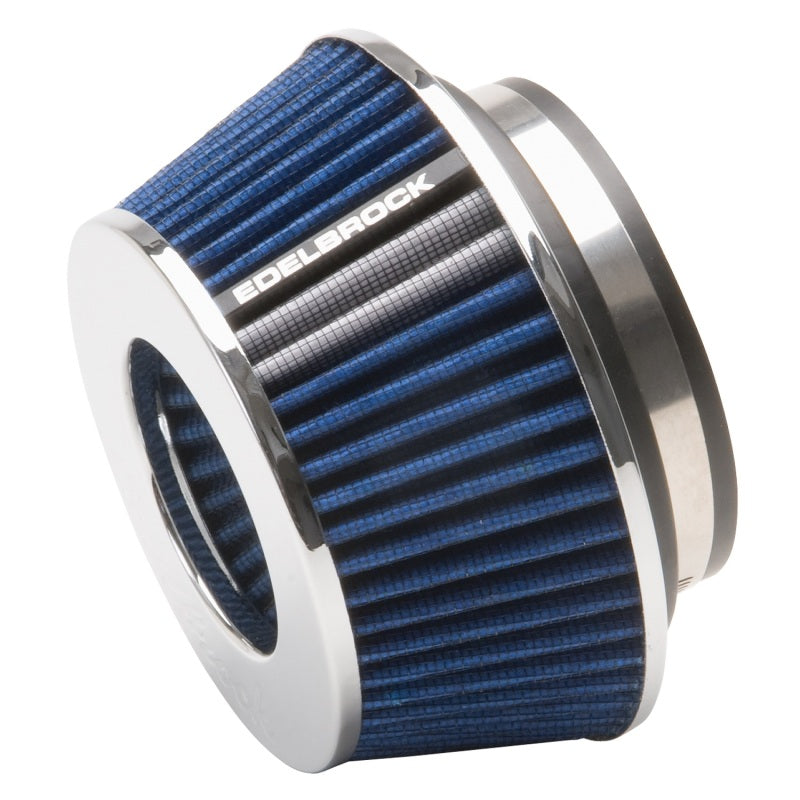 Pro-Flo Air Filter Cone 3.70 Tall Blue/Chrome