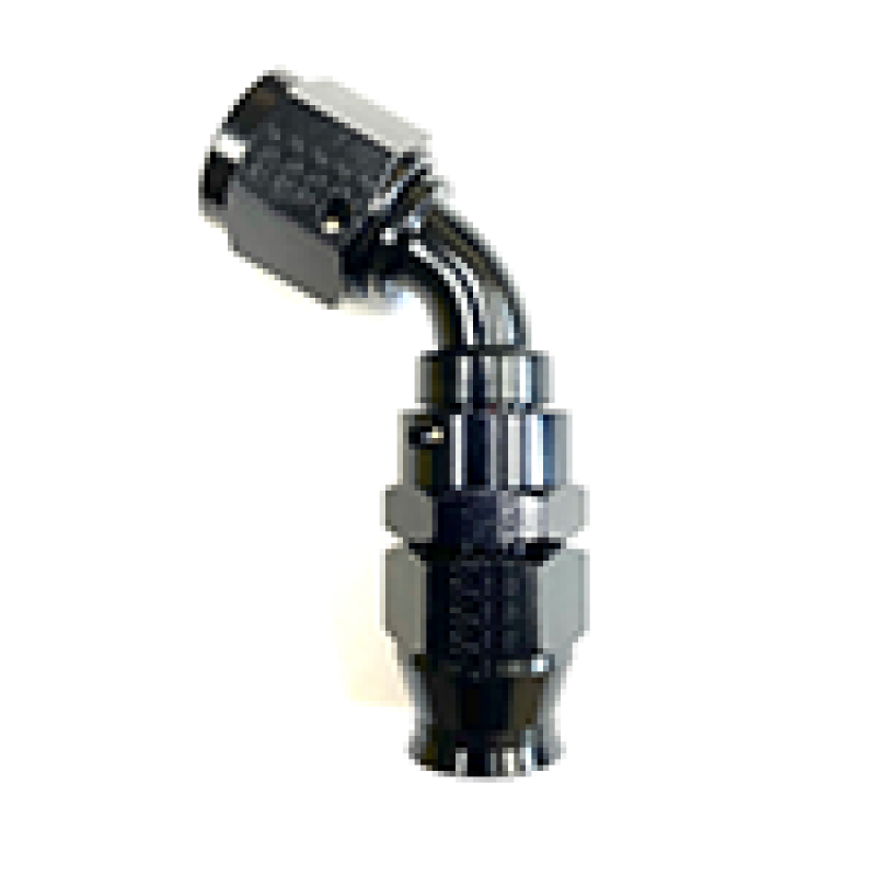 Hose Fitting #10 60 Deg PTFE Black