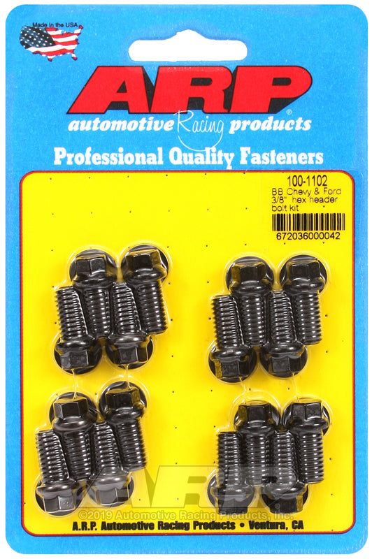 Header Bolt Kit - 6pt. 3/8 x .750 UHL (16)