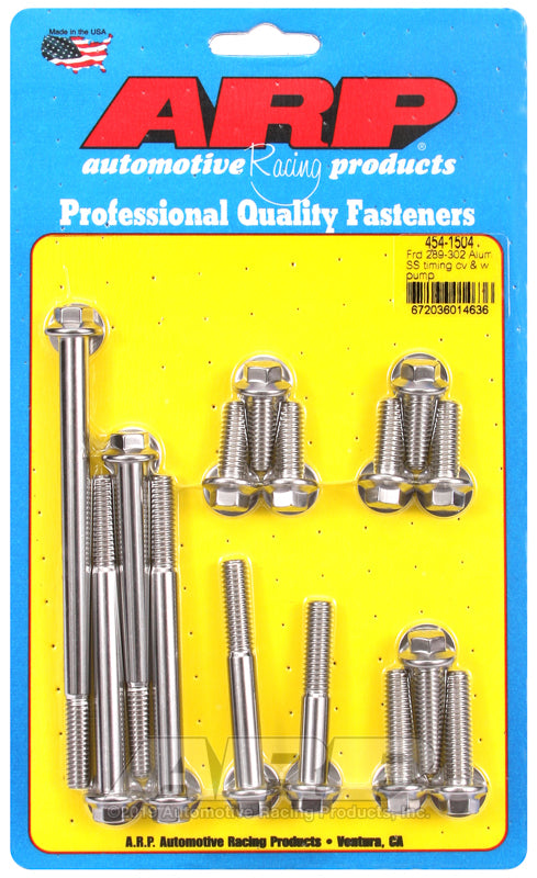 SBF S/S T/C & W/P Bolt Kit 6pt.
