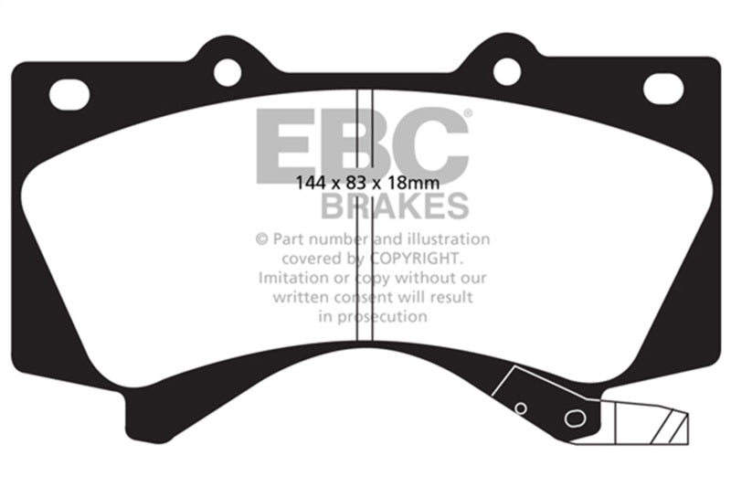 Brake Pads Yellowstuff Frt Toyota Land Cruiser