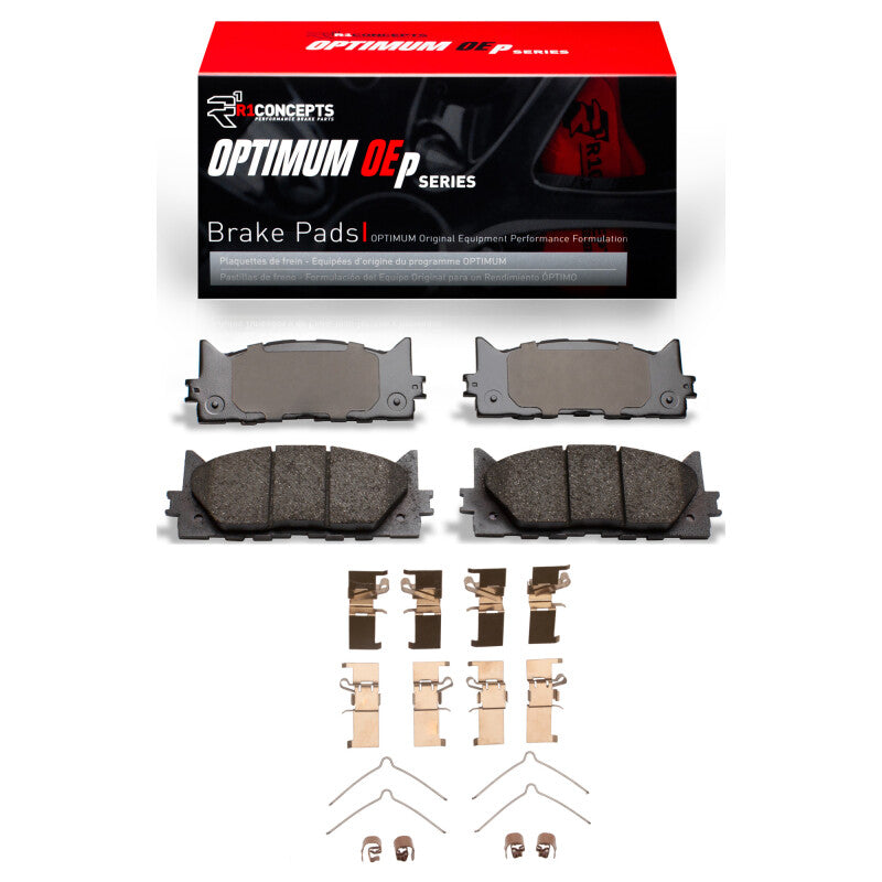 R1 2007-2018 Lexus ES350 Front R1 Optimum OE Pads & Hardware Kit