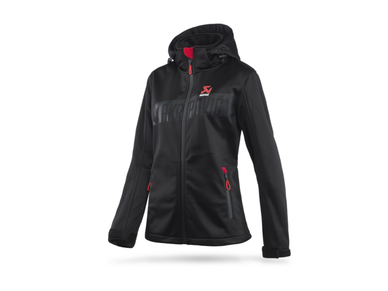 Akrapovic Womens Corpo Softshell Jacket Black - 2XL