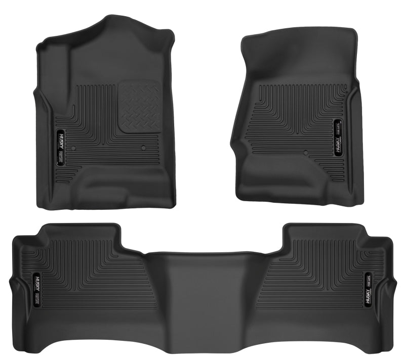 15-   GM 2500HD Crew Cab Floor Liners Black