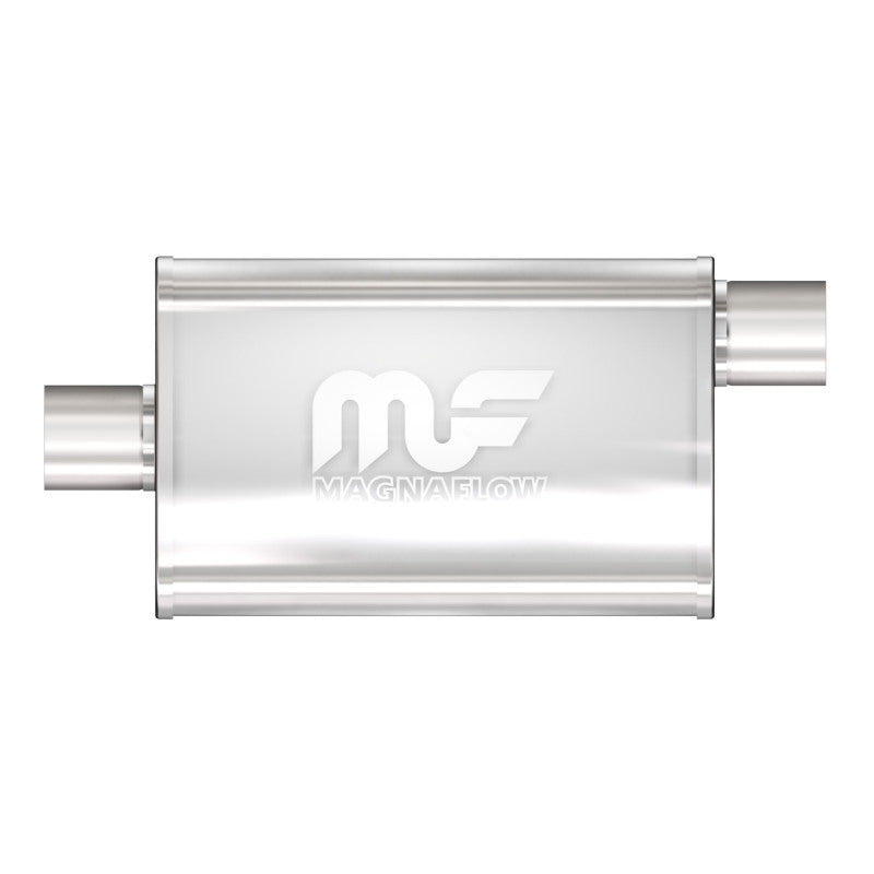 Stainless Muffler 2.5in Offset In/Center Out