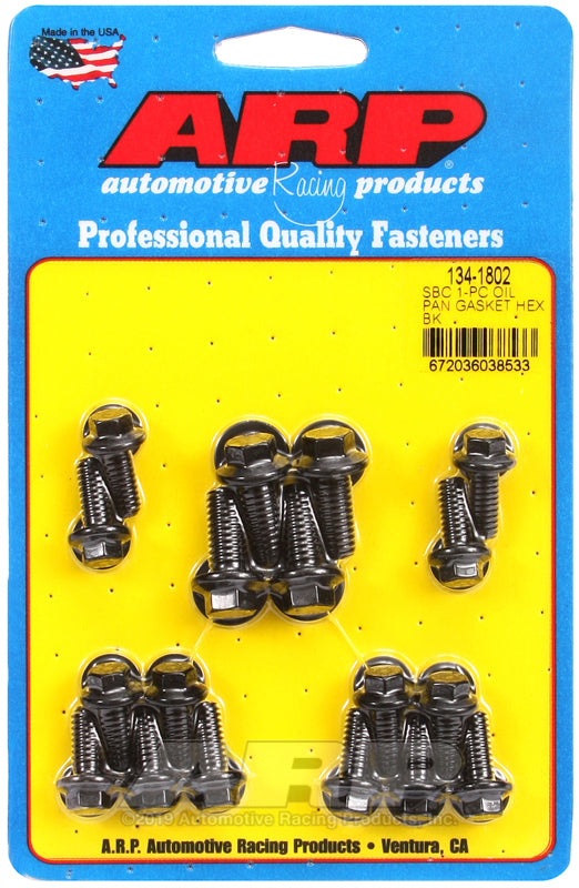 SBC Oil Pan Bolt Kit - 6pt.