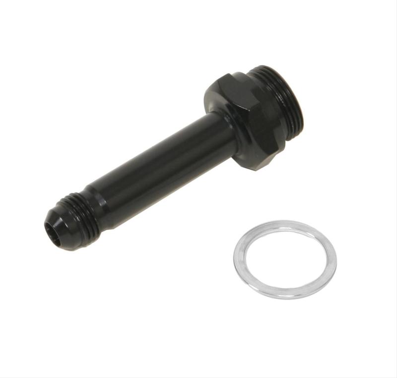 Carb Adapter Fitting #6 x 7/8-20 3in Long Blk