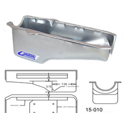 Canton 15-010 Oil Pan Small Block Chevy Stock Appearing Crate Engine Pan