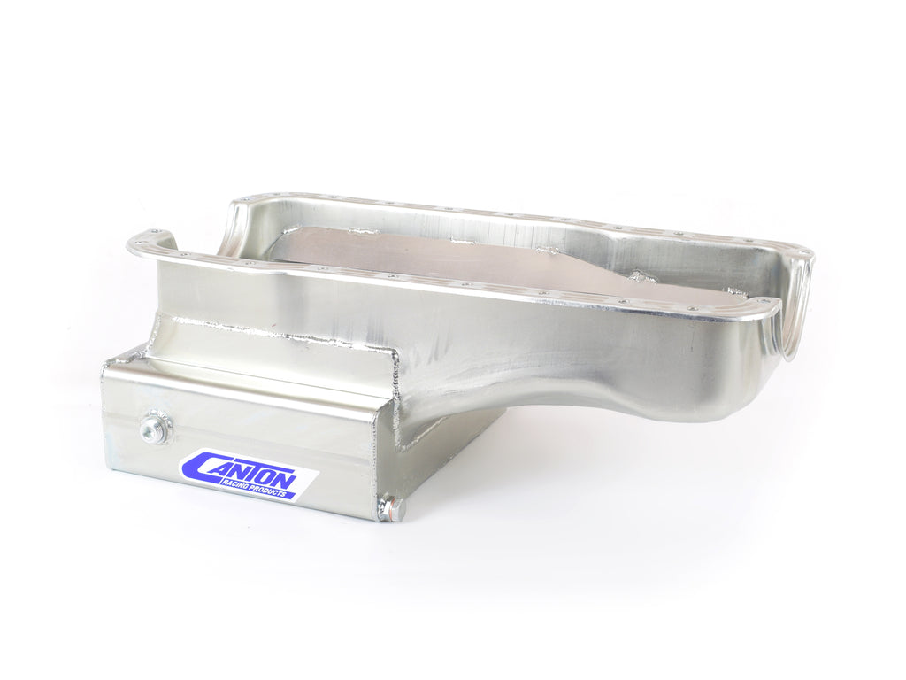 Canton 15-680S Oil Pan For Ford 351W Front Sump 12 Inch Wide 14 GA Road Race Pan