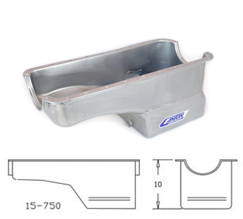 Canton 15-750 Oil Pan Big Block Ford Deep Front Sump Street Pan