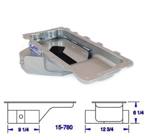 Canton 15-780 Oil Pan For Ford 4.6L 5.4L Street Rear T Sump Pan