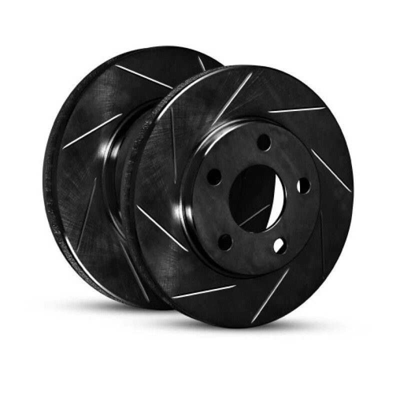 R1 06-15 Mazda MX-5 Miata Front Right Slotted Black Brake Rotor