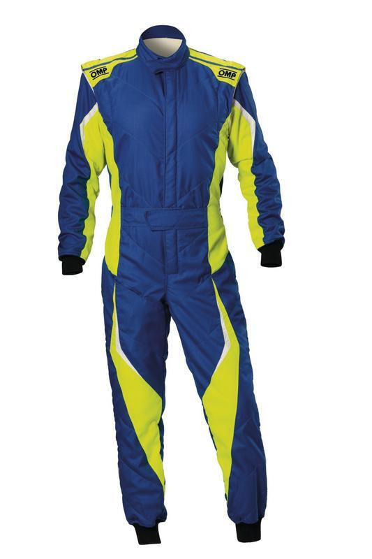 OMP TECNICA EVO OVERALL FIA 8856-2018 NAVY BLUE / GREY / CYAN SZ 54 FIA 8856-2018 + SFI
