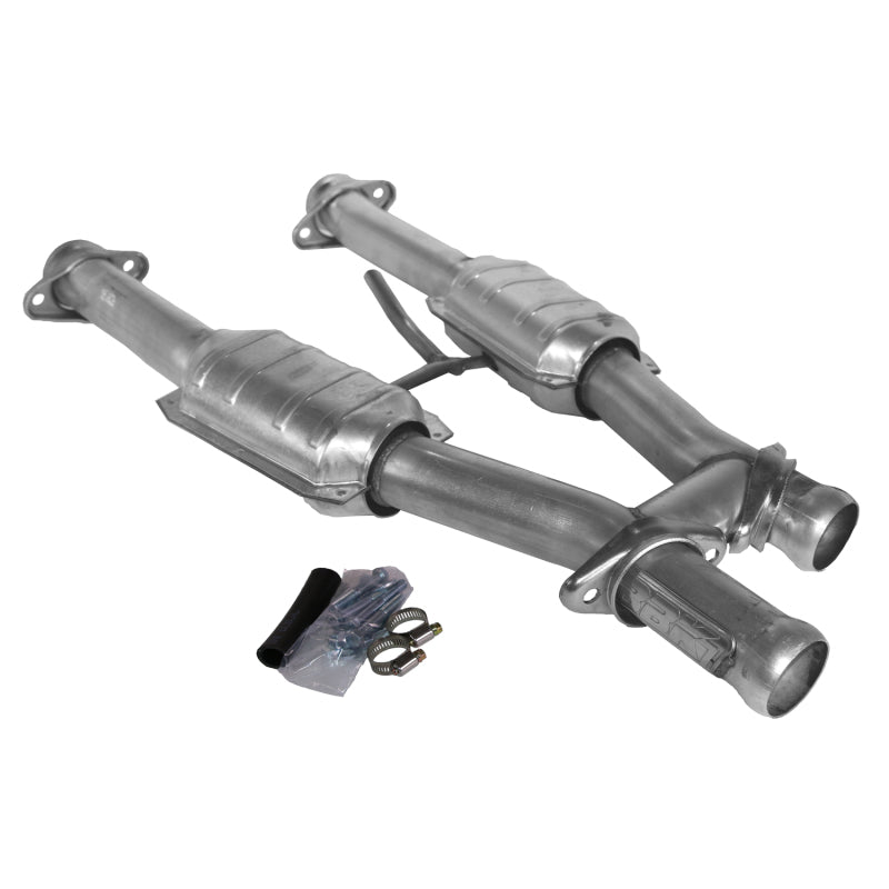 High Flow Mid-Pipes w/ Cats - 79-93 Mustang