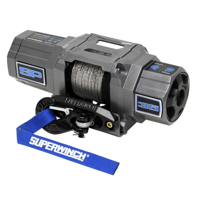 3500lb Winch 40ft Syn thetic Rope Hawse