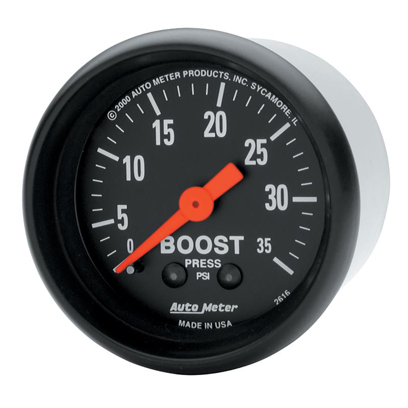 2-1/16in Z-Series Boost Gauge 0-35psi
