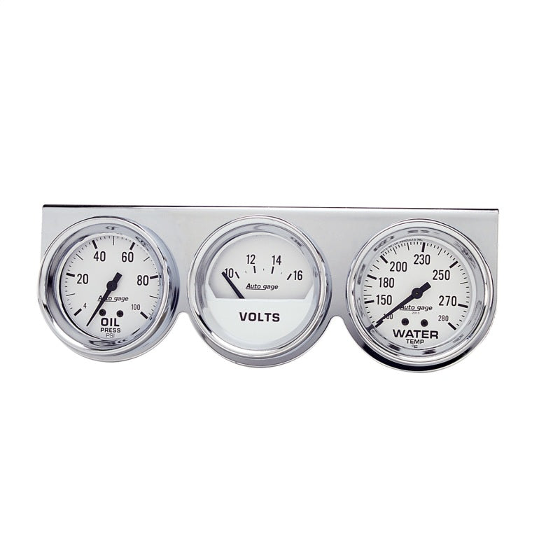 2-5/8in Oil/Volt/Water Chrome Console