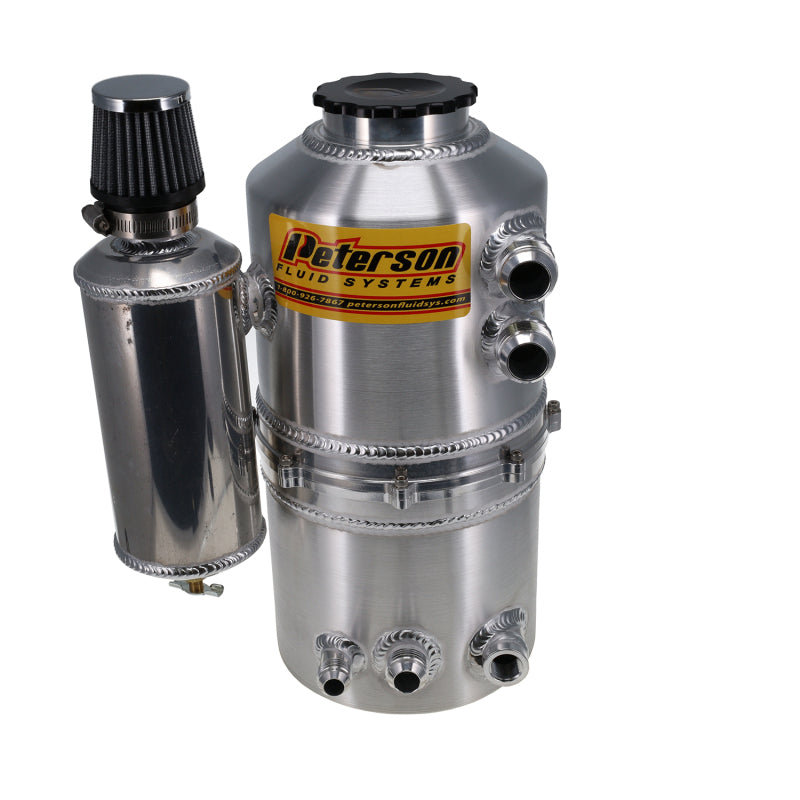 Oil Tank 1.5gal 16an Dual Return w/ Catch Can