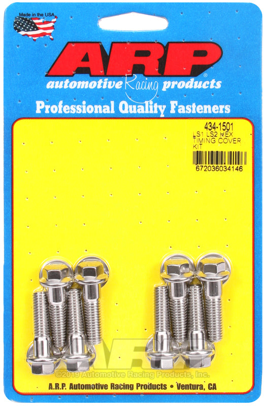 S/S Timing Cover Bolt Kit - 6pt. LS1/LS2