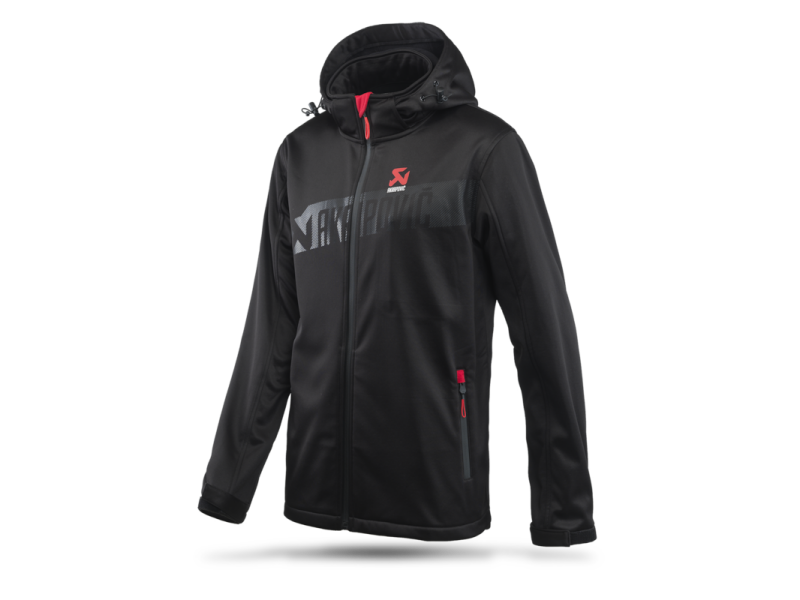 Akrapovic Mens Corpo Softshell Jacket Black - L