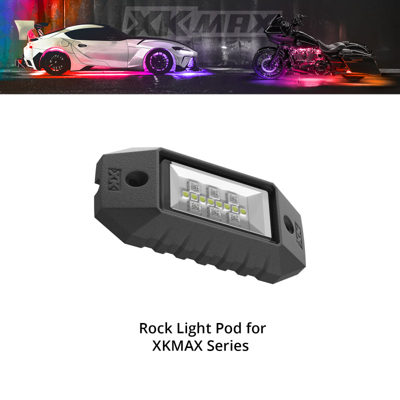 XK Glow XKmax RGBW Addressable LED Rock Light Pod