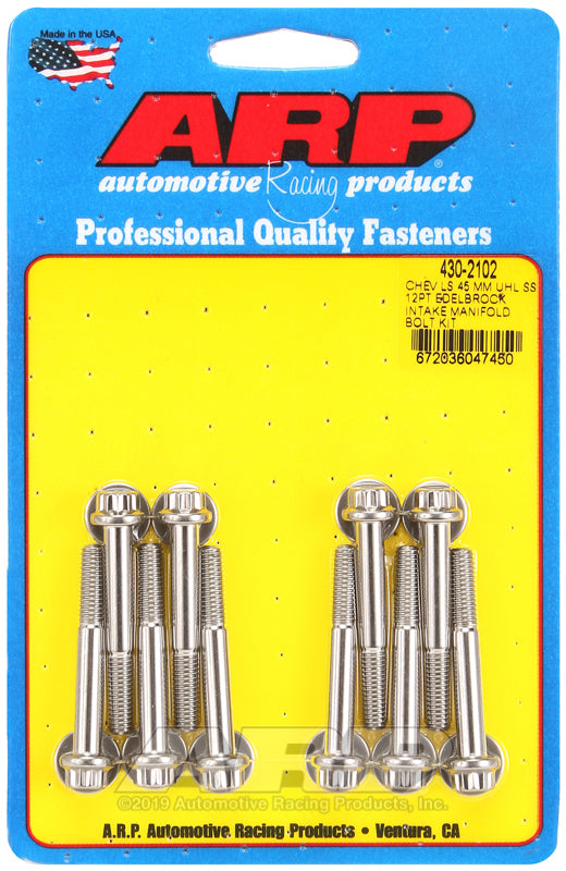 Intake Manifold Bolt Kit GM LS w/Edelbrock Intake