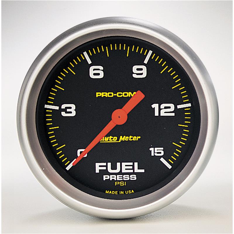 Pro Comp 2 5/8in Fuel 0-15 PSI Elec.