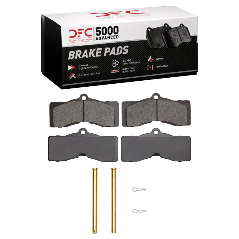 DFC 63-82 Chevrolet Corvette Rear/Front 5000 Advanced Semi Metallic Brake Pads and Hardware Kit